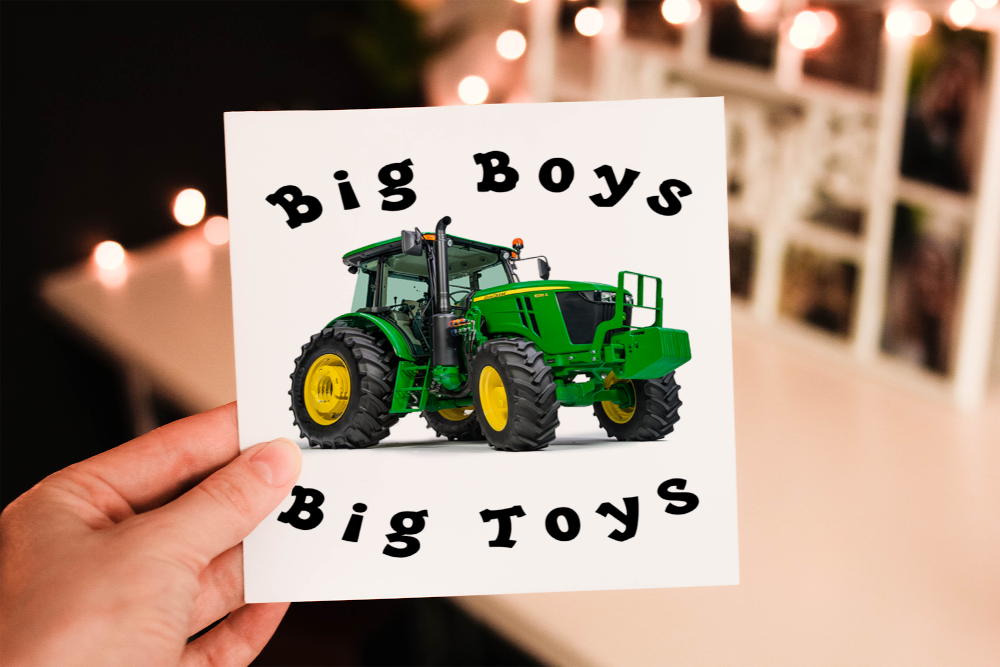 Tractor Birthday Card, Card for Birthday, Greetings Card